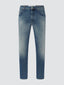 Scott Cropped Light Blue Stretch Jeans | Jacob Cohën | Details 1
