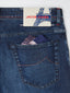 Nick Slim Grand Tour Paris Super-Stretch Dark Blue Jeans | Jacob Cohën | Details 2