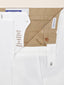 Lucas Regular Chino Pants in White Cotton Drill | Jacob Cohën | Details 4