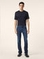 Luis Regular 5 Pocket Jeans in Dark Blue Comfort Stretch Denim | Jacob Cohën | Details 3