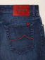 Luis Regular 5 Pocket Jeans in Dark Blue Comfort Stretch Denim | Jacob Cohën