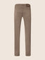 Bard Regular-Slim 5 Pocket Pants in Taupe Cotton and Lyocell Stretch Twill | Jacob Cohën | Details 3