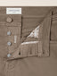 Bard Regular-Slim 5 Pocket Pants in Taupe Cotton and Lyocell Stretch Twill | Jacob Cohën | Details 4