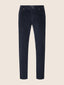 Scott Slim Carrot 5 Pocket Pants in Navy Blue Stretch Corduroy Soft Denim in Cotton and Modal | Jacob Cohën