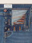 Bard LTD Regular-Slim 5 Pocket Jeans in Medium Blue Stretch Denim | Jacob Cohën | Details 4