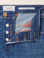 Nick LTD Slim 5 Pocket Jeans in Dark Blue Stretch Selvedge Denim | Jacob Cohën | Details 5