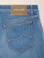 Bard Regular-Slim 5 Pocket Jeans in Light Blue Super Stretch Soft Denim in Cotton and Viscose | Jacob Cohën