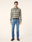 Bard Regular-Slim 5 Pocket Jeans in Light Blue Super Stretch Soft Denim in Cotton and Viscose | Jacob Cohën | Details 3