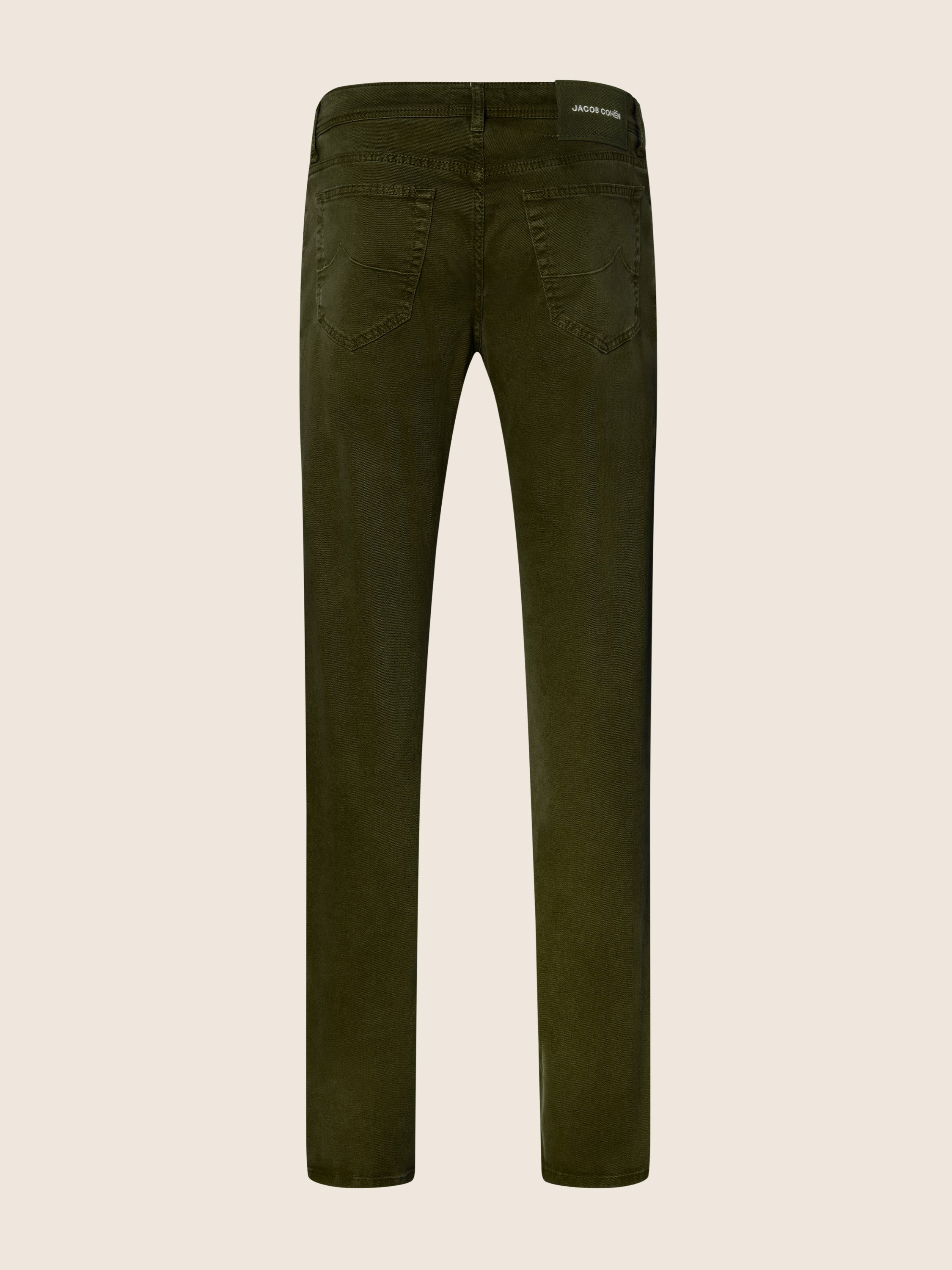 【COLOR iN ID】Bart Bermuda Pocket Pants Bard Regular-Slim 5 Pocket Pants in Cardamom-green Cotton