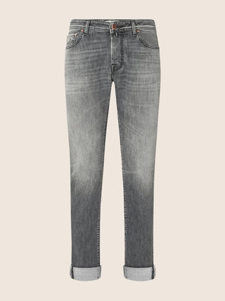 Nick LTD Slim 5 Pocket Jeans in Black Stretch Selvedge Denim
