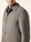 Dark Grey Melange Wool Double Cloth Jacket | Jacob Cohën | Details 4
