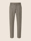 Pantalone chino Lucas regular in chevron di lana vergine marrone | Jacob Cohën
