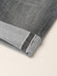 Nick LTD Slim 5 Pocket Jeans in Black Stretch Selvedge Denim | Jacob Cohën | Details 5