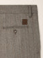 Pantalone chino Lucas regular in chevron di lana vergine marrone | Jacob Cohën
