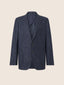 Blue Melange Flannel Single-Breasted Blazer | Jacob Cohën