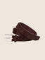 Brown calf-hair belt | Jacob Cohën