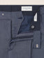 Pantalone chino Lucas regular in twill di puro cashmere blu | Jacob Cohën | Details 4