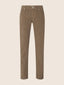 Bard Regular-Slim 5 Pocket Pants in Beige Cotton Stretch Satin | Jacob Cohën