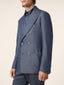 Blue Cashmere Twill Double-Breasted Blazer | Jacob Cohën | Details 4