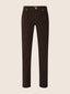 Bard Regular-Slim 5 Pocket Pants in Dark Brown Cotton Stretch Satin | Jacob Cohën | Details 1