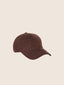 Chocolate Brown Cotton Corduroy Baseball Hat | Jacob Cohën