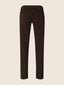 Bard Regular-Slim 5 Pocket Pants in Dark Brown Cotton Stretch Satin | Jacob Cohën | Details 3