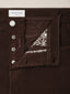 Bard Regular-Slim 5 Pocket Pants in Dark Brown Cotton Stretch Satin | Jacob Cohën | Details 4