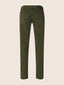 Bard Regular-Slim 5 Pocket Pants in Dark Green Cotton Stretch Satin | Jacob Cohën | Details 3