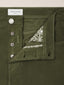 Bard Regular-Slim 5 Pocket Pants in Dark Green Cotton Stretch Satin | Jacob Cohën | Details 4