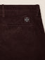 Bobby Slim Chino Pants in Burgundy Modal and Cotton Stretch Corduroy | Jacob Cohën | Details 3