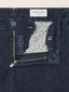 Pantalon Bobby coupe chino slim en denim spécial confort bleu foncé délavé par rinçage | Jacob Cohën | Details 4