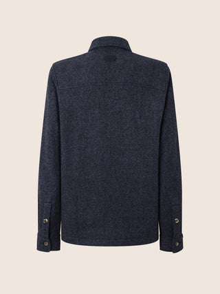 Wool, Cashmere and Silk Cloth Overshirt