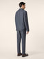 Navy Blue Cotton and Wool Comfort Twill Overshirt | Jacob Cohën | Details 3