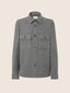 Dark Grey Melange Wool Cloth Overshirt | Jacob Cohën