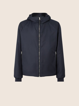 Navy Blue Technical Batavia Padded Jacket
