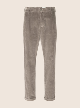 Henry Slim Chino Pants in Almond Modal and Cotton Stretch Corduroy