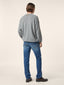 Bard Regular-Slim 5 Pocket Jeans in Medium Blue Comfort Denim | Jacob Cohën | Details 4