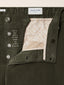 Gray Regular Chino Pants in Dark Green Cotton Stretch Corduroy | Jacob Cohën | Details 4
