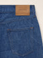 5-Pocket-Jeans Hailey Relaxed Fit aus mittelblauem Denim mit gelasertem Lilien-Motiv | Jacob Cohën