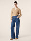Jeans 5 tasche Hailey relaxed in denim motivo Giglio laserato blu medio | Jacob Cohën | Details 3