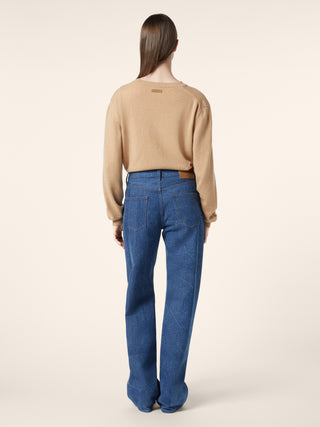 Hailey – Jeans in denim motivo Giglio