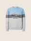 Grey Melange Alpaca Crewneck Jumper | Jacob Cohën