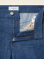 Jeans 5 tasche Hailey relaxed in denim motivo Giglio laserato blu medio | Jacob Cohën | Details 5