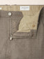 Bobby Slim Chino Pants in Brown and Rust Houndstooth-Patterned Virgin Wool | Jacob Cohën | Details 5