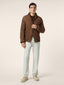 Brown Plated Wool-Mohair Cardigan | Jacob Cohën