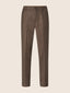 John Regular Chino Pants in Brown Houndstooth-Patterned Wool | Jacob Cohën