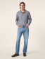 Long Sleeve Polo Shirt in Grey Melange Cashmere | Jacob Cohën