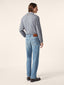 Long Sleeve Polo Shirt in Grey Melange Cashmere | Jacob Cohën | Details 3