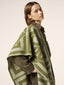 Scarf in White and Green Wool-Cashmere Jacquard | Jacob Cohën