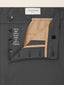 Gray Regular Chino Pants in Anthracite Grey Technical Stretch Cady | Jacob Cohën | Details 3